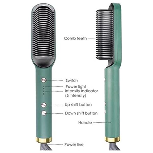  Ramindong RD380 - Hair Strightener Brush - Green 