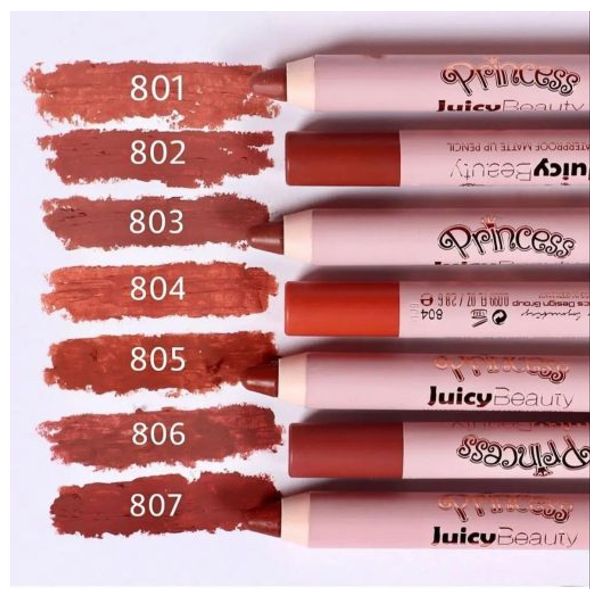  Juicy Beauty Princess Matte Lip Pencil, 801 - Brown 