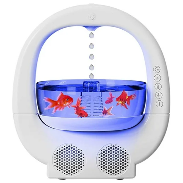  Like a Fish in Water Anti-Gravity Humidifier Speaker - Y11 - White 