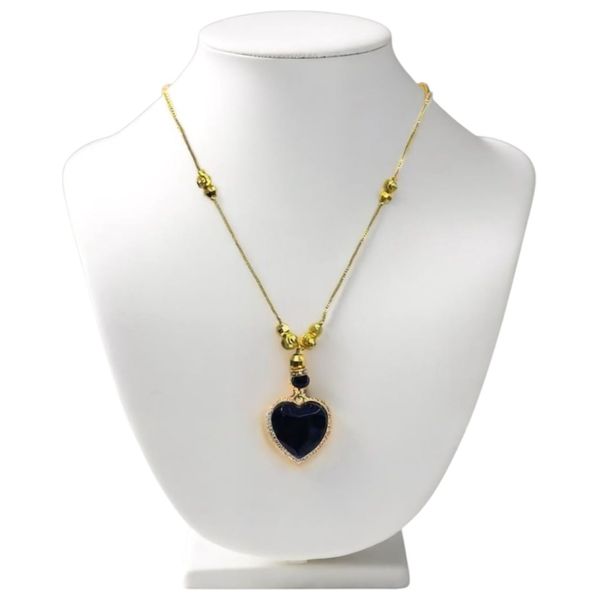 Women's Necklace with a Soft Chain - Gold Color