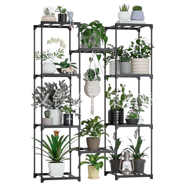 رف نباتات 11 طبقة - 9628-6B - اسود