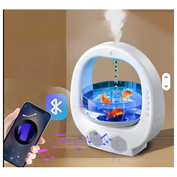  Like a Fish in Water Anti-Gravity Humidifier Speaker - Y11 - White 
