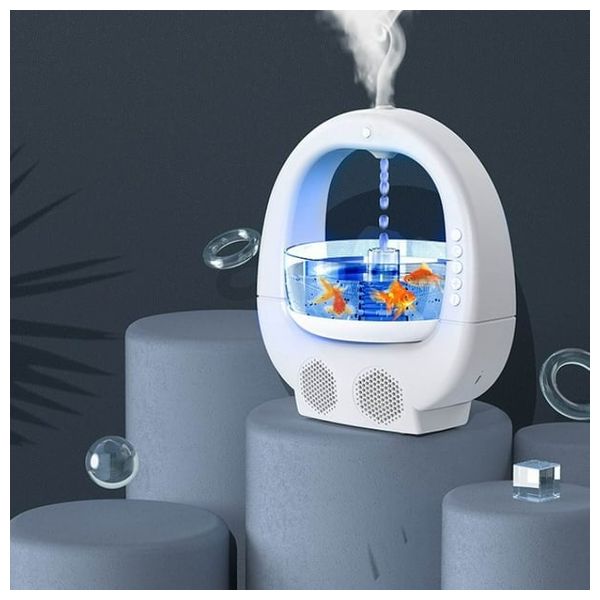  Like a Fish in Water Anti-Gravity Humidifier Speaker - Y11 - White 