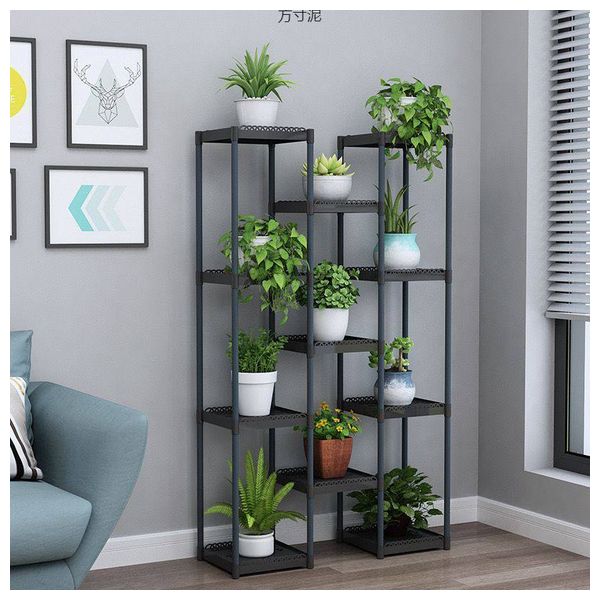 رف نباتات 11 طبقة - 9628-6B - اسود