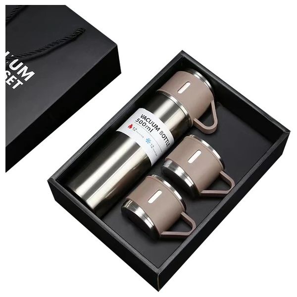  ترمس مفرغ من الهواء من الفولاذ 0.5 لتر - SH-1003 - بيجي 