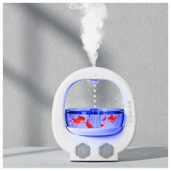  Like a Fish in Water Anti-Gravity Humidifier Speaker - Y11 - White 