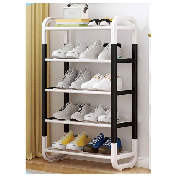 Shoe Rack with 5 Shelves for organizing shoes - Black