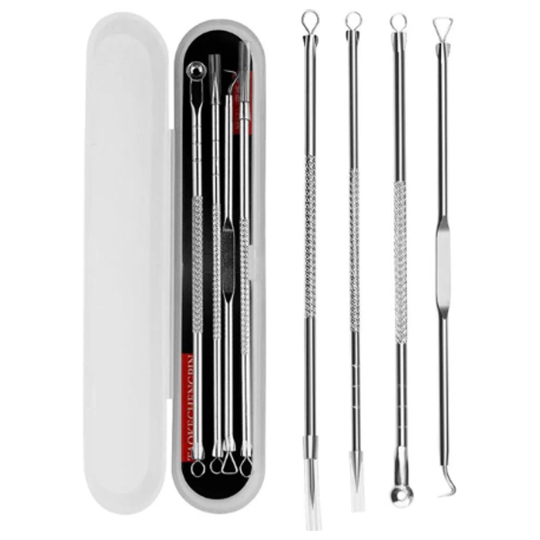  Professional kit for removing blackheads and acne from the skin - 4 pcs 