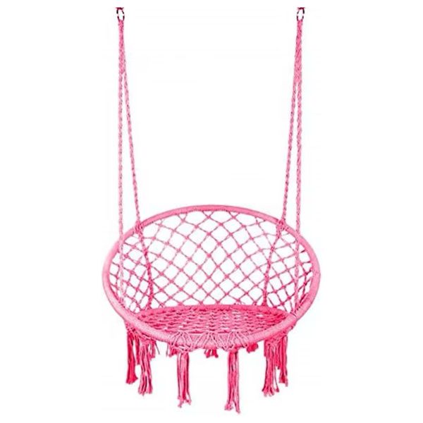  Hanging swing chair can hold up to 120 kg - Pink 