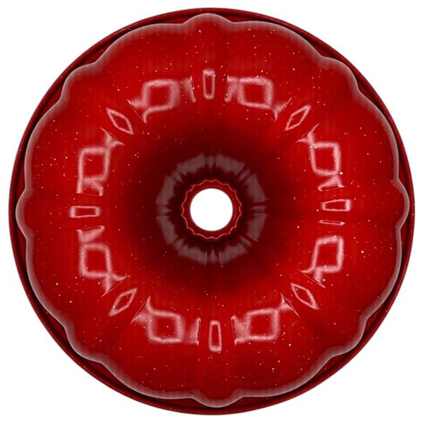  قالب كيك معدني - CAKE-MOLD-ENM-01 - احمر 