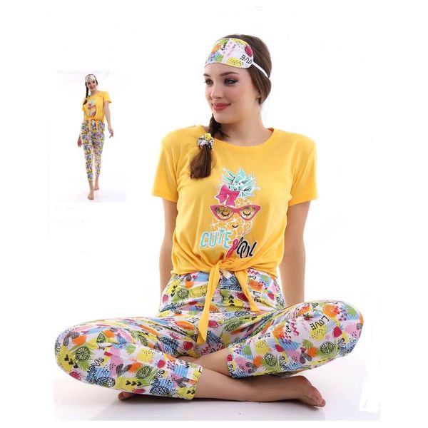  Women's Pyjama Set - Yellow 
