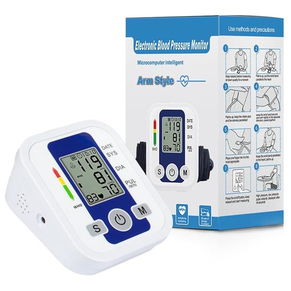  جهاز قياس ضغط الدم الرقمي الأوتوماتيكي لليد آرم ستايل - B869YB - أبيض 