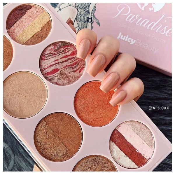  Juicy Beauty paradise Highlighter Palette, Multicolor 