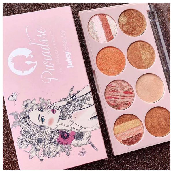  Juicy Beauty paradise Highlighter Palette, Multicolor 