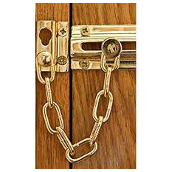  Yale YP1037-PB - Chain Door Lock - Gold 