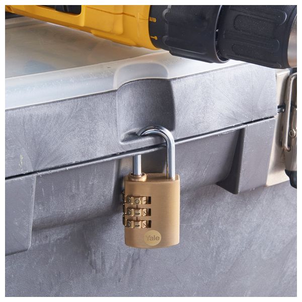  Yale Y150B/30/125/1 - Combination Padlock - Gold 
