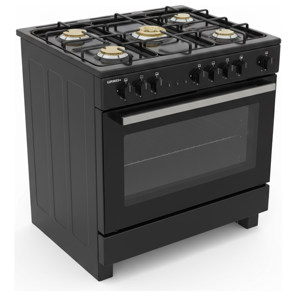 طباخ غازي كرين - 5 مشاعل - GFC-9060B2 - أسود