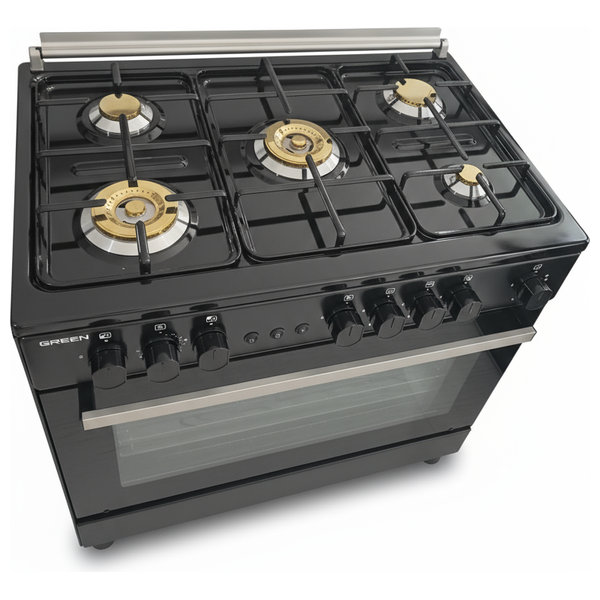 طباخ غازي كرين - 5 مشاعل - GFC-9060B2 - أسود
