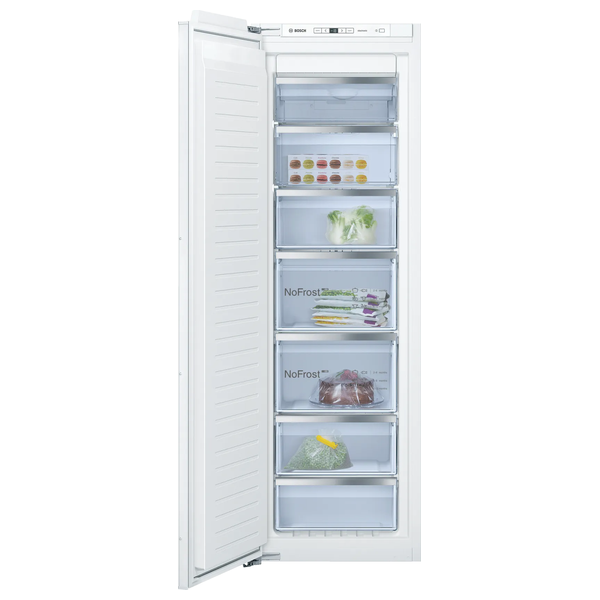 Bosch gin81aef0g integrated white freezer store