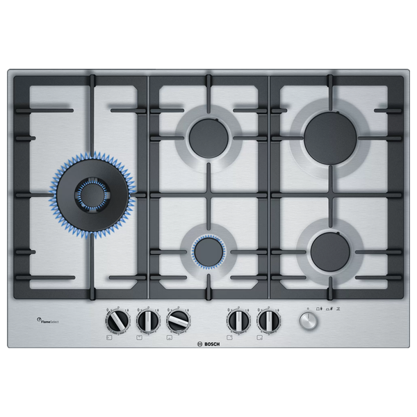  BOSCH PCS7A5M90 - 5 Burners - Built-In Gas Cooker - Stainless Steel 