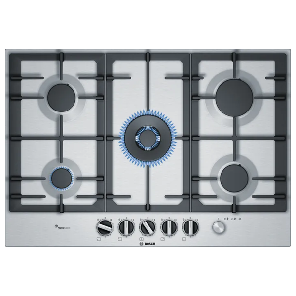  BOSCH PCQ7A5M90 - 5 Burners - Built-In Gas Cooker - Stainless Steel 