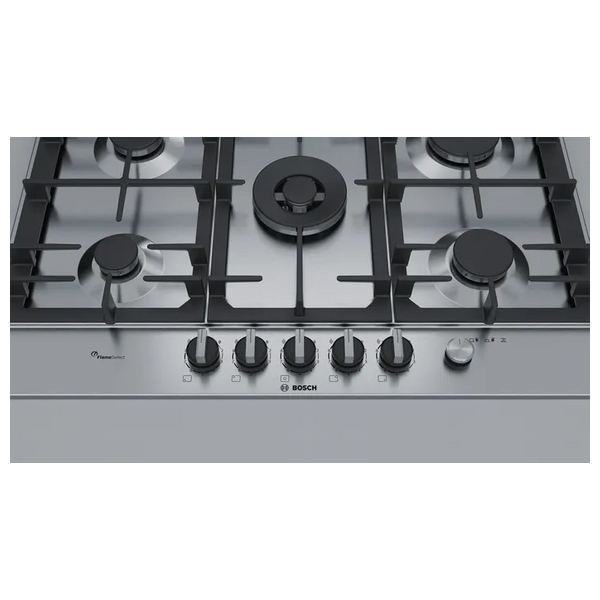  BOSCH PCQ7A5M90 - 5 Burners - Built-In Gas Cooker - Stainless Steel 