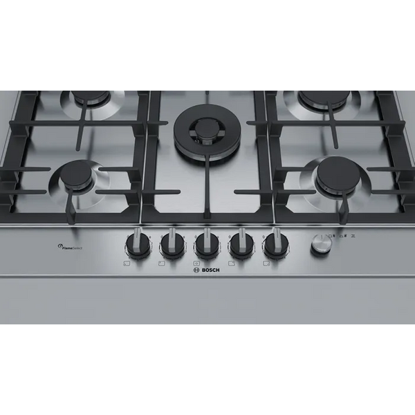  BOSCH PCQ7A5M90 - 5 Burners - Built-In Gas Cooker - Stainless Steel 