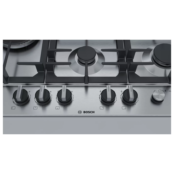  BOSCH PCS7A5M90 - 5 Burners - Built-In Gas Cooker - Stainless Steel 