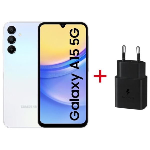 سامسونج كلاكسي A15 - دبل سيم - 128/4 كيكابايت + شاحن