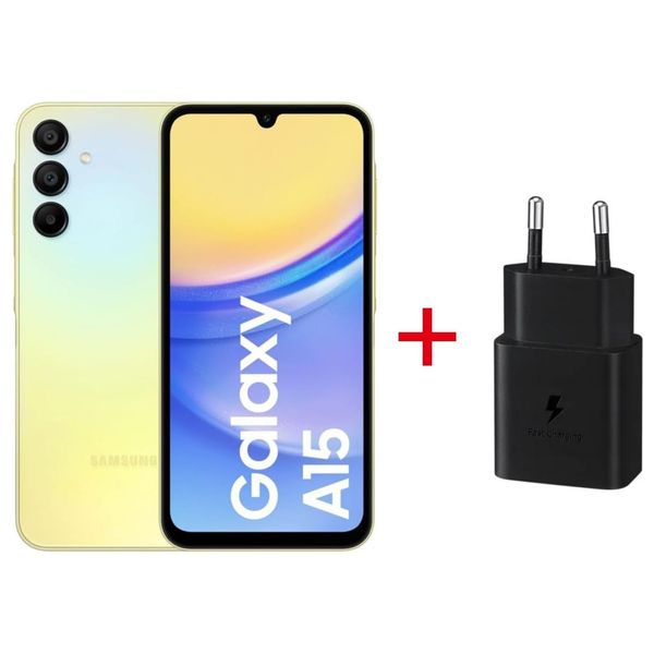 سامسونج كلاكسي A15 - دبل سيم - 128/6 كيكابايت + شاحن