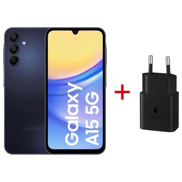 سامسونج كلاكسي A15 - دبل سيم - 128/4 كيكابايت + شاحن