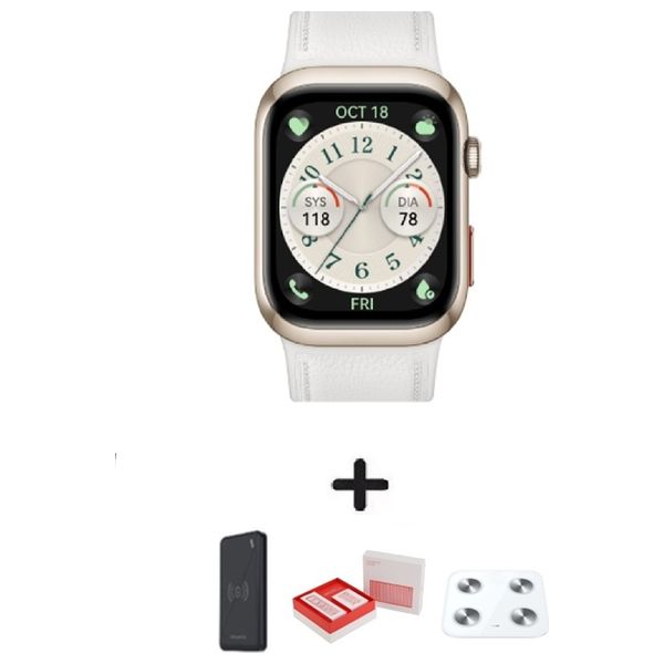 Huawei WATCH D2 - 1.82 inch - Amoled - Battery lasts up to 6 days + Huawei Scale 3 Frosty White + Box + Power Bank