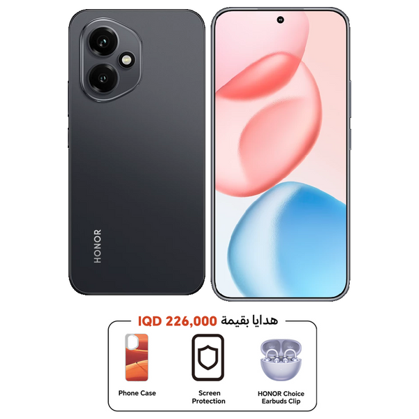 Honor 400 5G - Dual SIM - 512/12GB - 6.55 Inch - AMOLED 120HZ - Snapdragon 7 Gen 3 (4 nm) - 6000 mAh + Cover + HONOR Choice Earbuds Clip + Screen Protection - Pre-Order