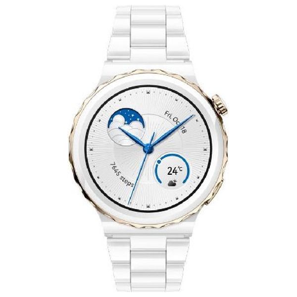  Huawei Watch GT3 PRO - 43mm - Gold Ceramic White 