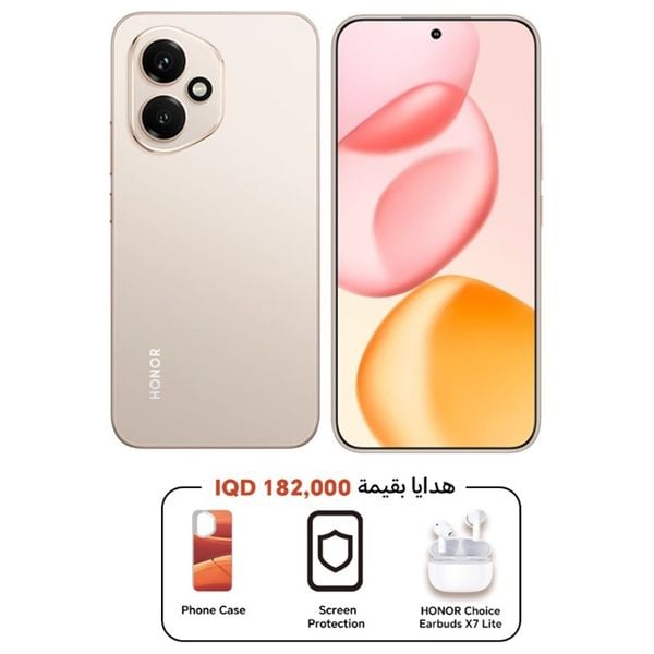 Honor 400 5G - Dual SIM - 512/12GB - 6.55 Inch - AMOLED 120HZ - Snapdragon 7 Gen 3 (4 nm) - 6000 mAh + Cover + HONOR Earbuds X7 Lite + Screen Protection