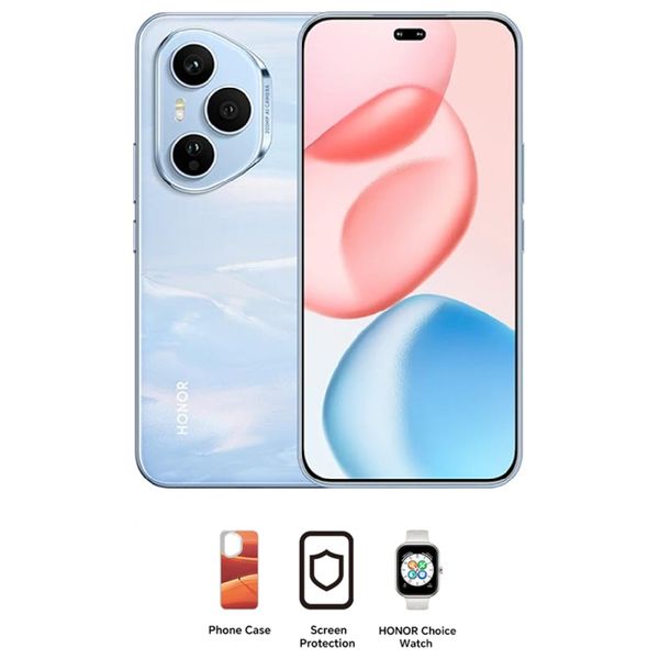 Honor 400 Pro 5G - Dual SIM - 512/12GB - 6.7 Inch - AMOLED 120Hz - Snapdragon 8 Gen 3 (4 nm) - 6000 mAh + Cover + HONOR Choice Watch