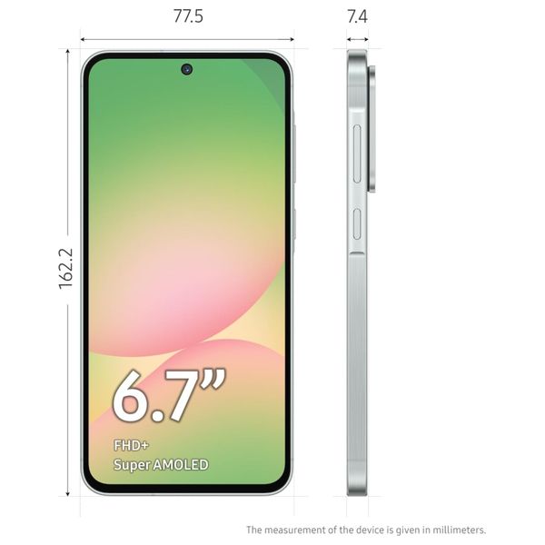  سامسونج كلاكسي A56 5G - دبل سيم - سوبر اموليد - إكسينوس 1580 (4 nm) - بطارية بحجم 5000 ميلي امبير 