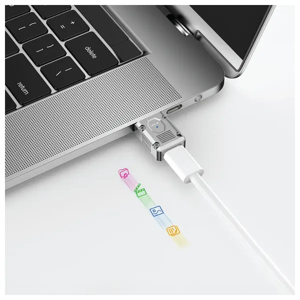  Green Lion OTG - Adapter USB-A to USB-C - 120W - Silver 