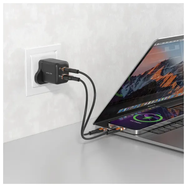  Green Lion GNA20PDQCTLBK - Wall Charger - Dual Port - 20W - Black 