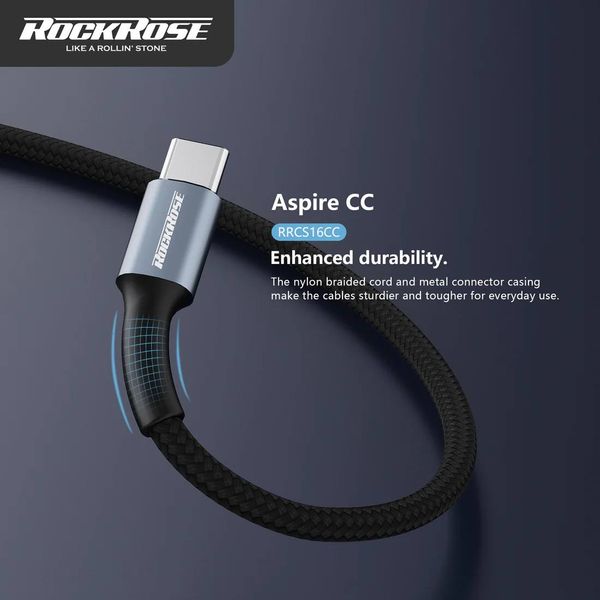   کابل راک رز USB-C به USB-C - RRCS12CC1 - 1 متر 