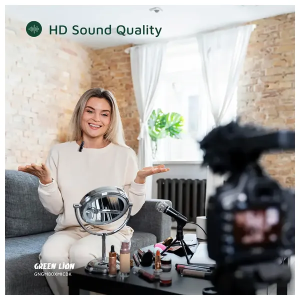  Green Lion GM-80X 3 in 1 Wireless Microphone - Up to 5 Hours - Black 