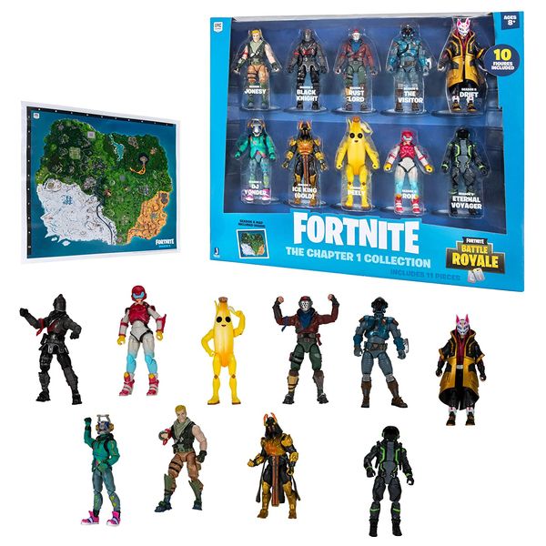  Jazwares Fortnite The Chapter 1 Collection Set - 11pieces 