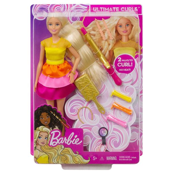  Barbie Ultimate Curls Doll and Playset 