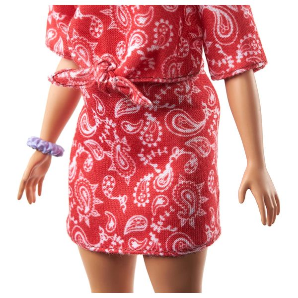  Mattel Barbie Fashionistas Doll Red Paisley Top & Skirt 