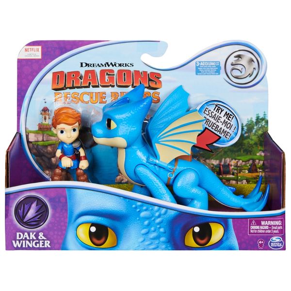  Spin Master Dream works Dragons Rescue Riders Dak & Winger 