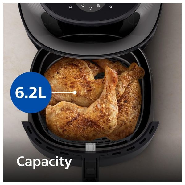 Philips NA332/09 - Air Fryer RapidAir Plus, 16-in-1 Cooking Functions - Black