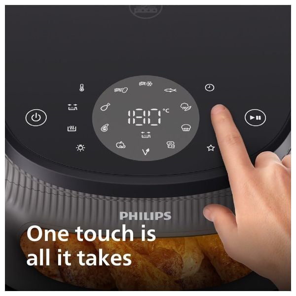 Philips NA332/09 - Air Fryer RapidAir Plus, 16-in-1 Cooking Functions - Black