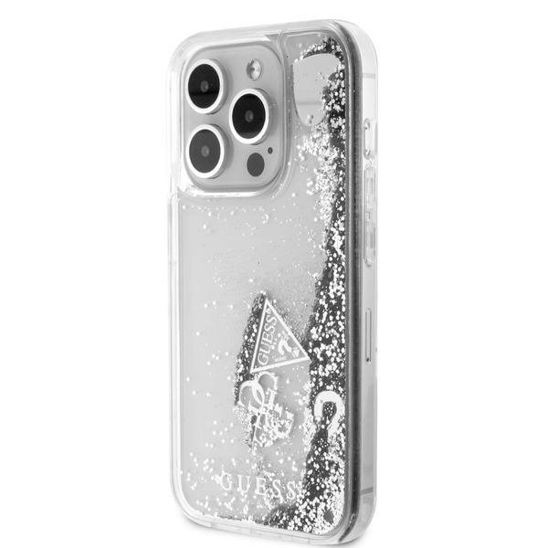 Guess GUHCP15XGLHFLSI - Mobile Cover For iPhone 15 Pro Max - Silver