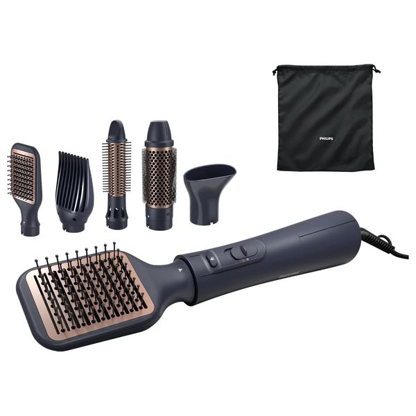 Philips BHA530/03 - Air Styler 5000 Series - Drying & Styling and argan-oil infused brush - Black