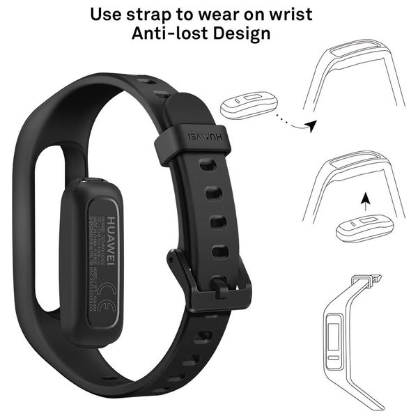 Huawei Band 3E Sports Band – Water Resistant up to 50m & Battery up to 9 Days